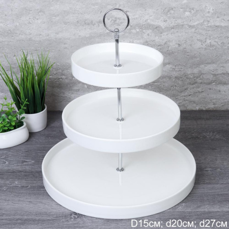 Ваза для фруктов 3-х ярусная FWE-455 