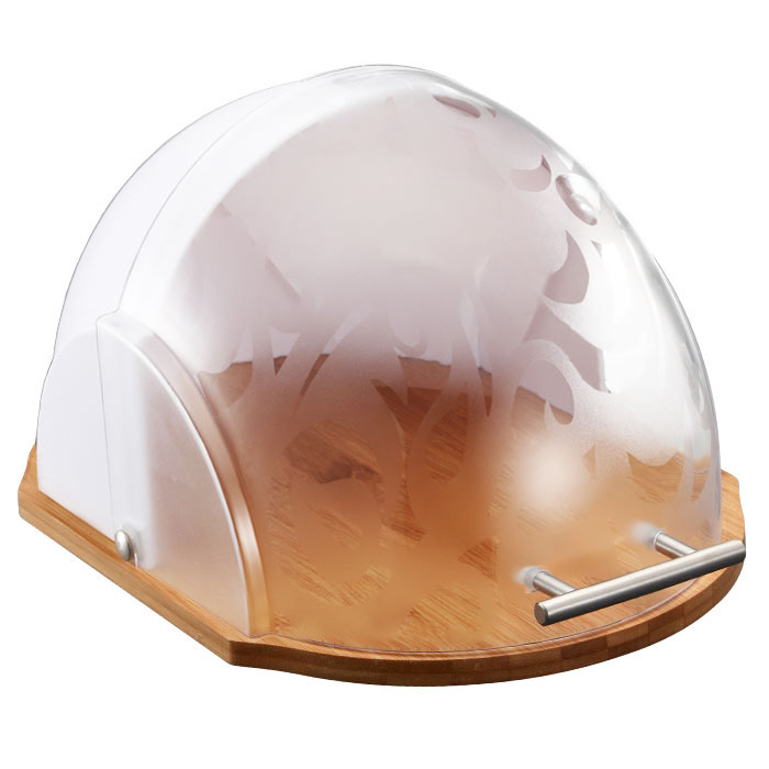 Хлебница 370х260х220мм пластик+бамбук  "ALPENKOK" 