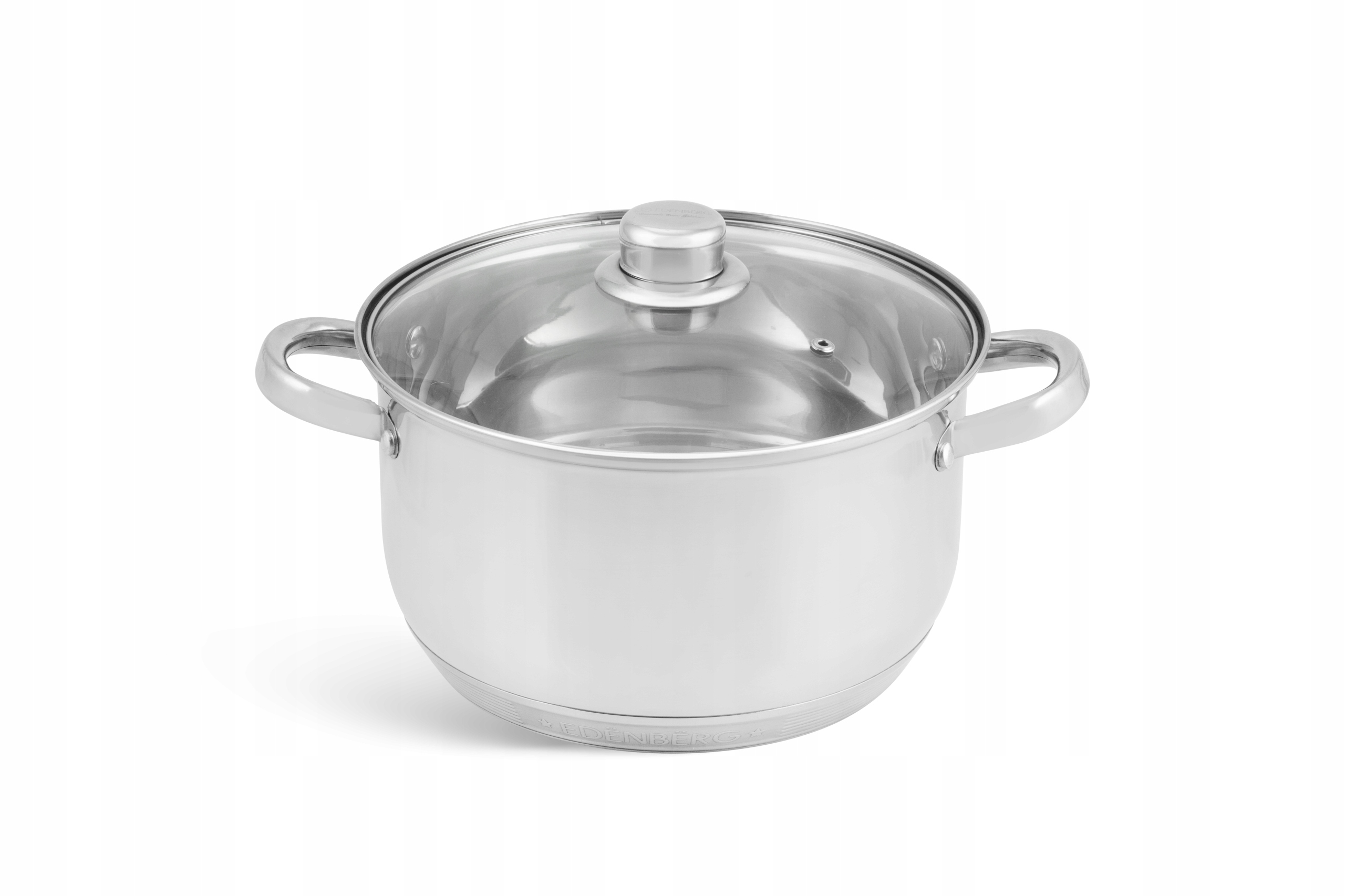 Кастрюля нержавеющая сталь  4,2л, крышка стекло