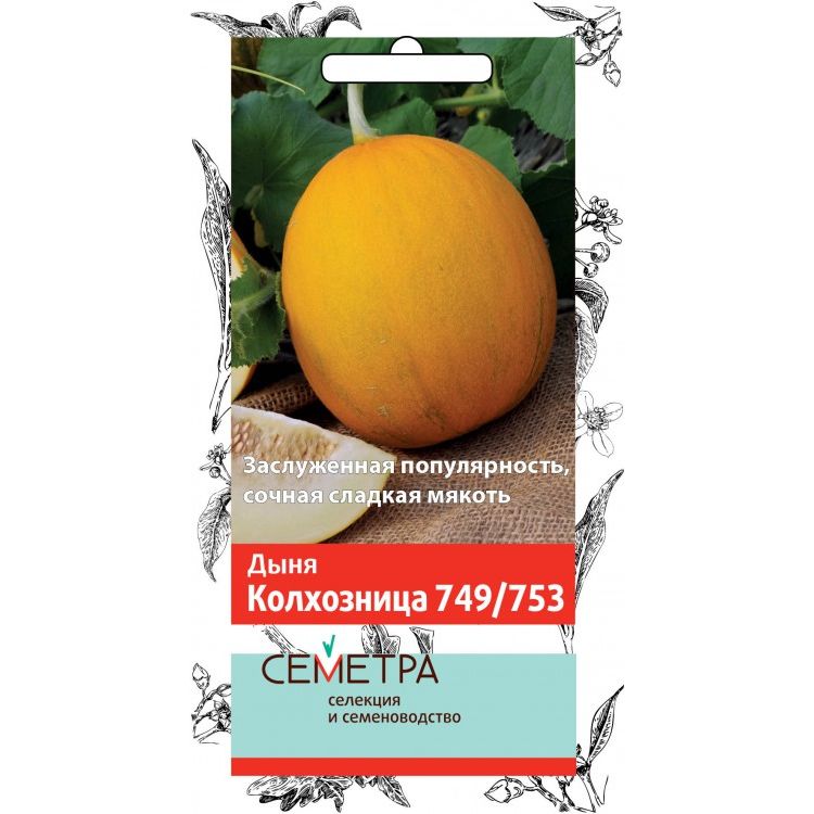 Семена Дыня Колхозница 749/753 (Семетра) 1гр "Поиск" ц/п