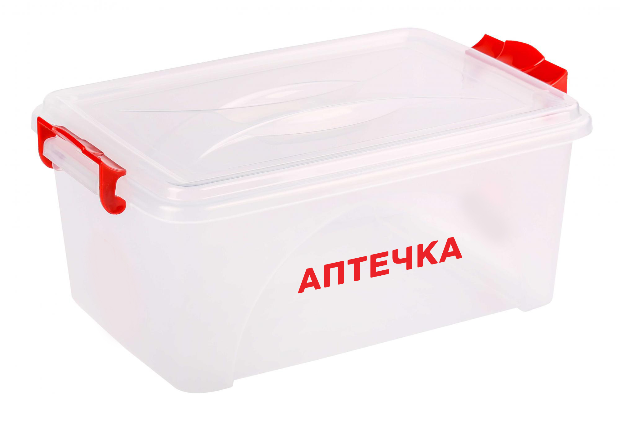Контейнер для лекарств 7,5л "Аптечка" прямоугольный с ручками Контейнер для лекарств 7,5л "Аптечка" прямоугольный с ручками