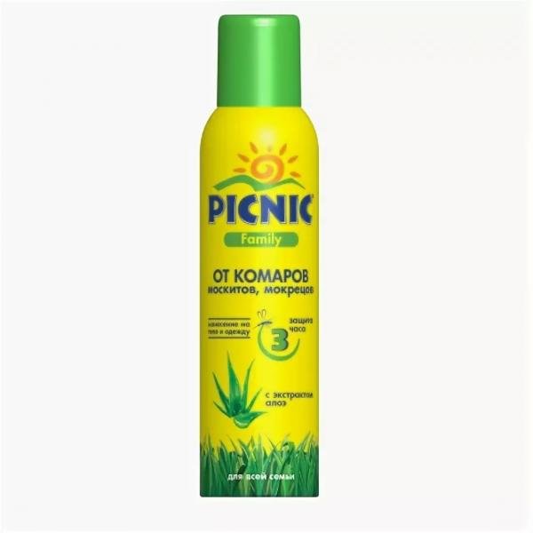 Аэрозоль от комаров 150см3 Picnic Family 04-002