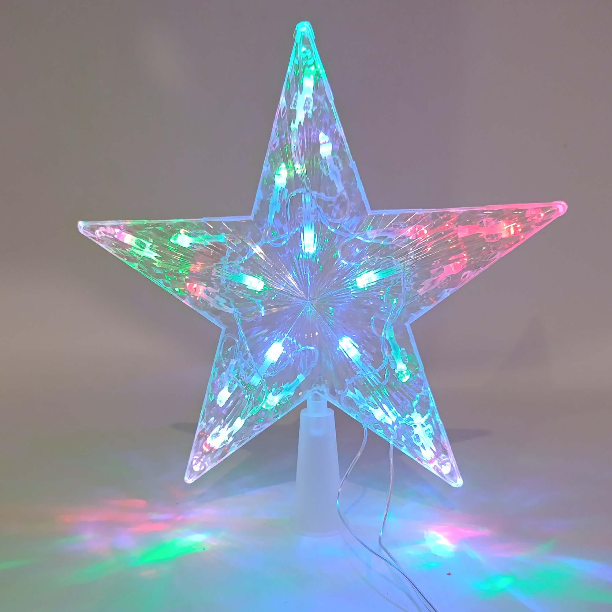 Звезда электрическая светодиодная , свечение мульти РД18379