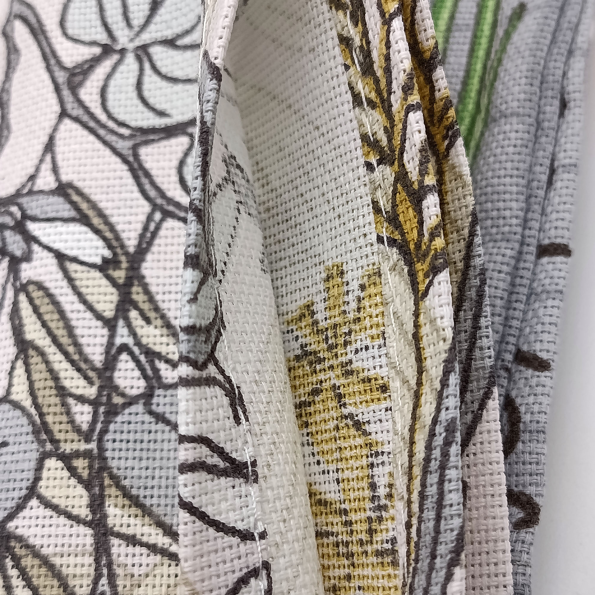 Набор подарочный ДомВелл (3шт 50*75 полотенец из рогожки) коробка сумочка