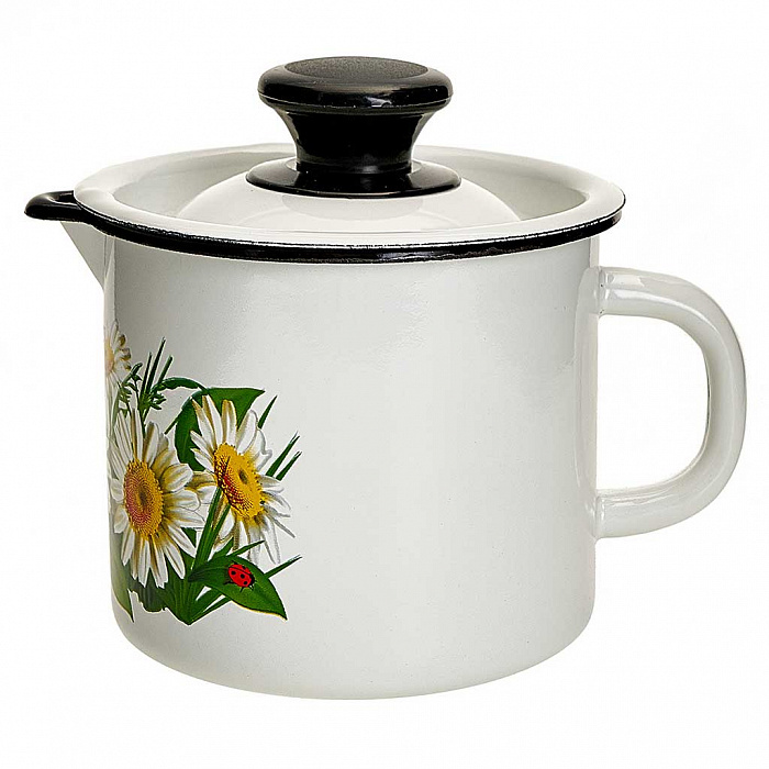 Кружка 1,0л с носиком с/кр белая Керчь 