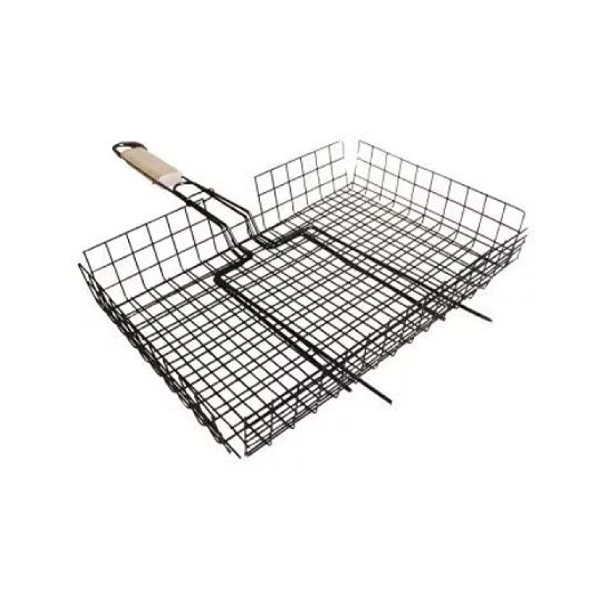 Решетка для барбекю глубокая большая (оксид) 410 х 335 L-715мм