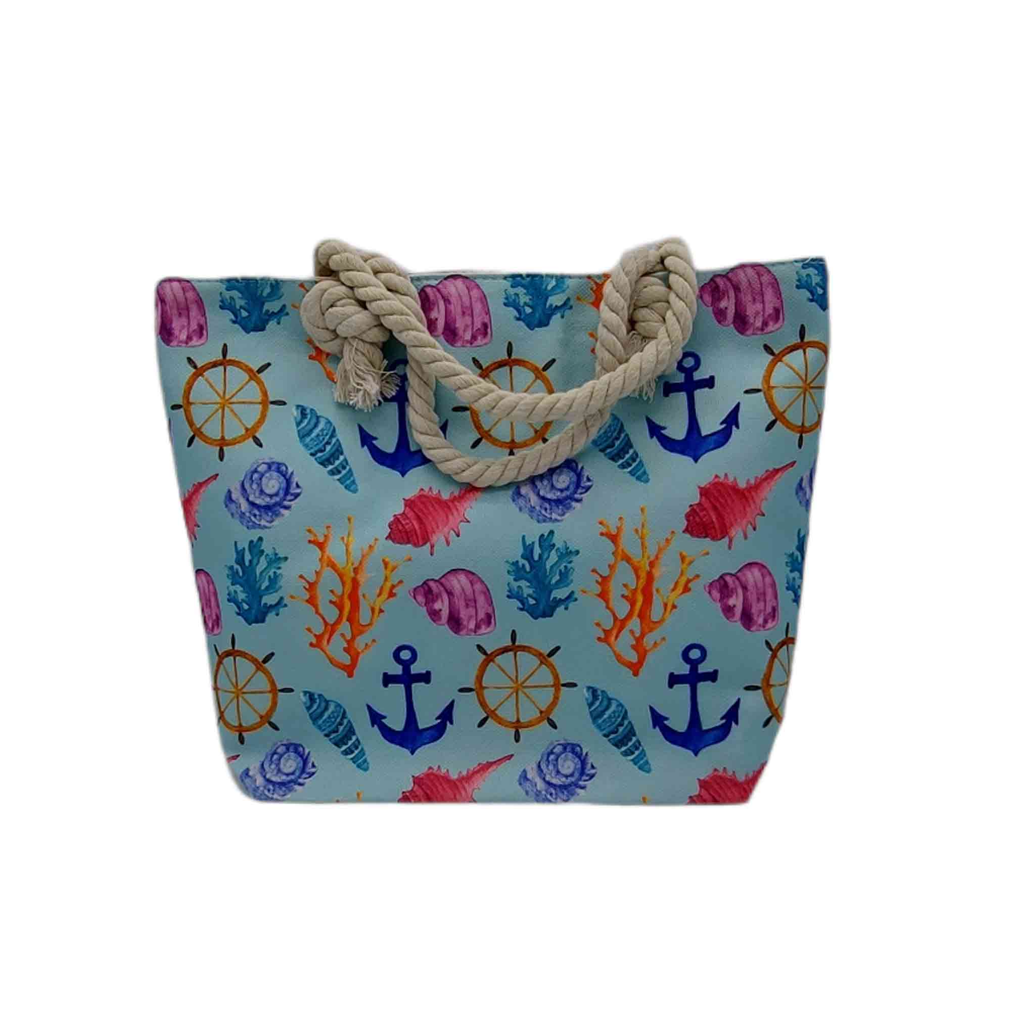 Сумка пляжная на молнии  46х37см РД53060 Море