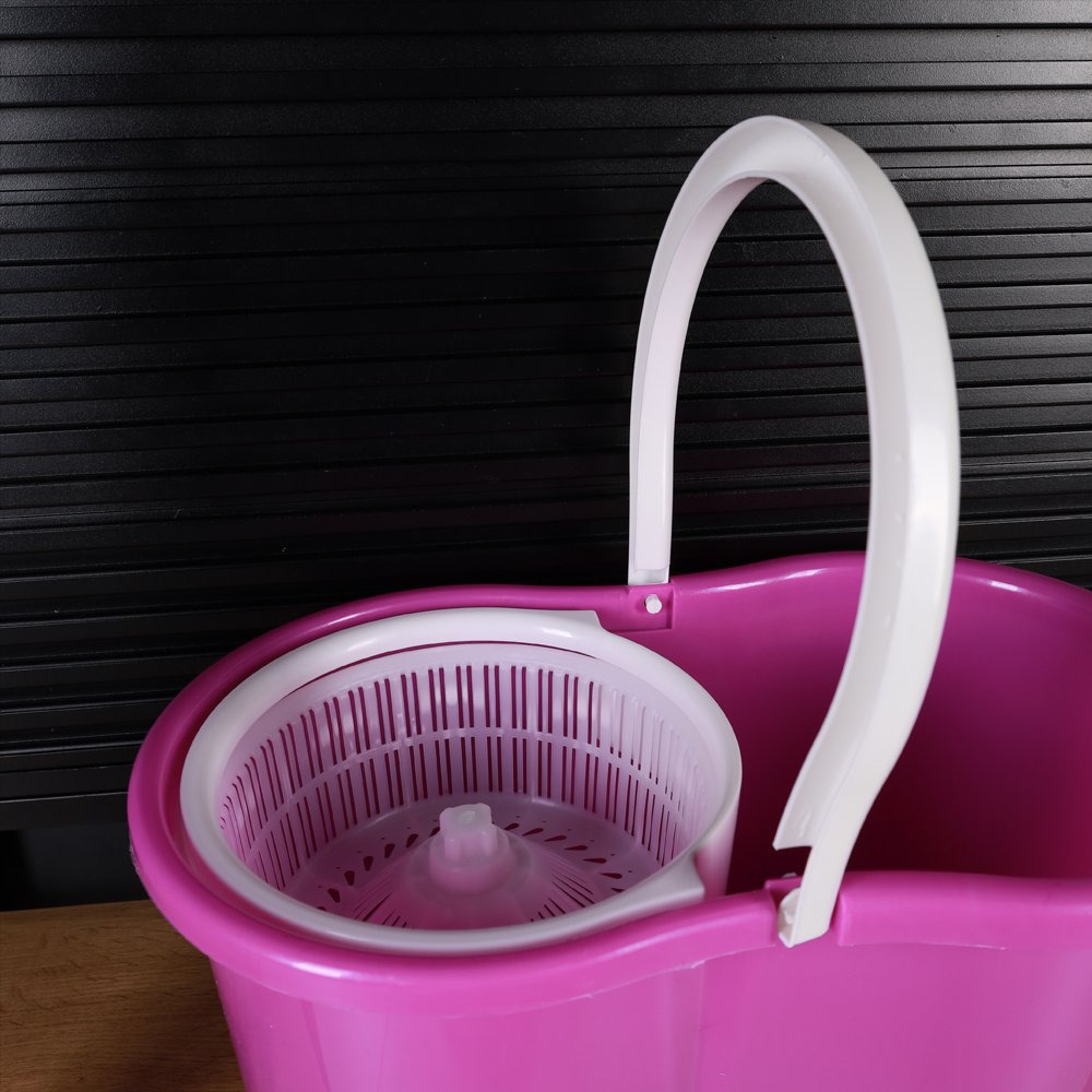 Ведро с отжимом и шваброй центрифуга пластик FR-1123/2с /уп 25/ 2 насадки 