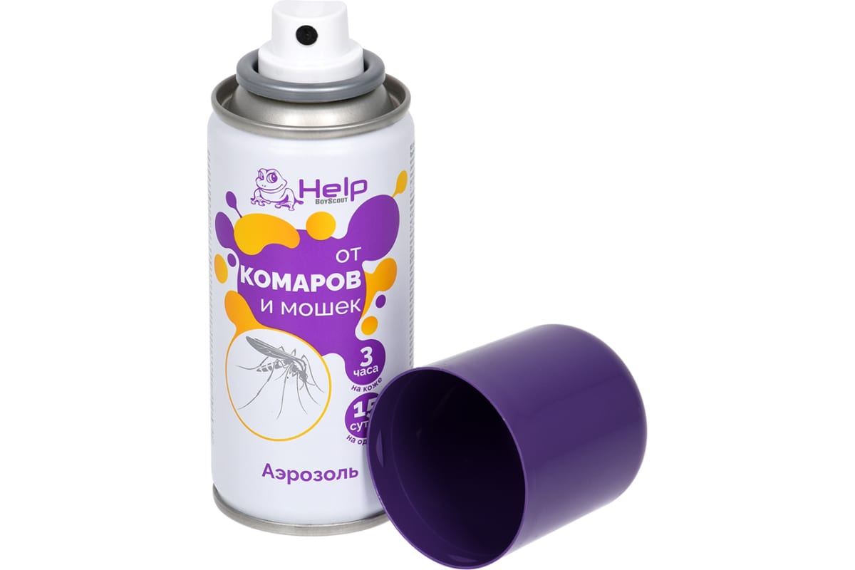 Аэрозоль от КОМАРОВ и МОШЕК репеллентный, 75 мл  HELP