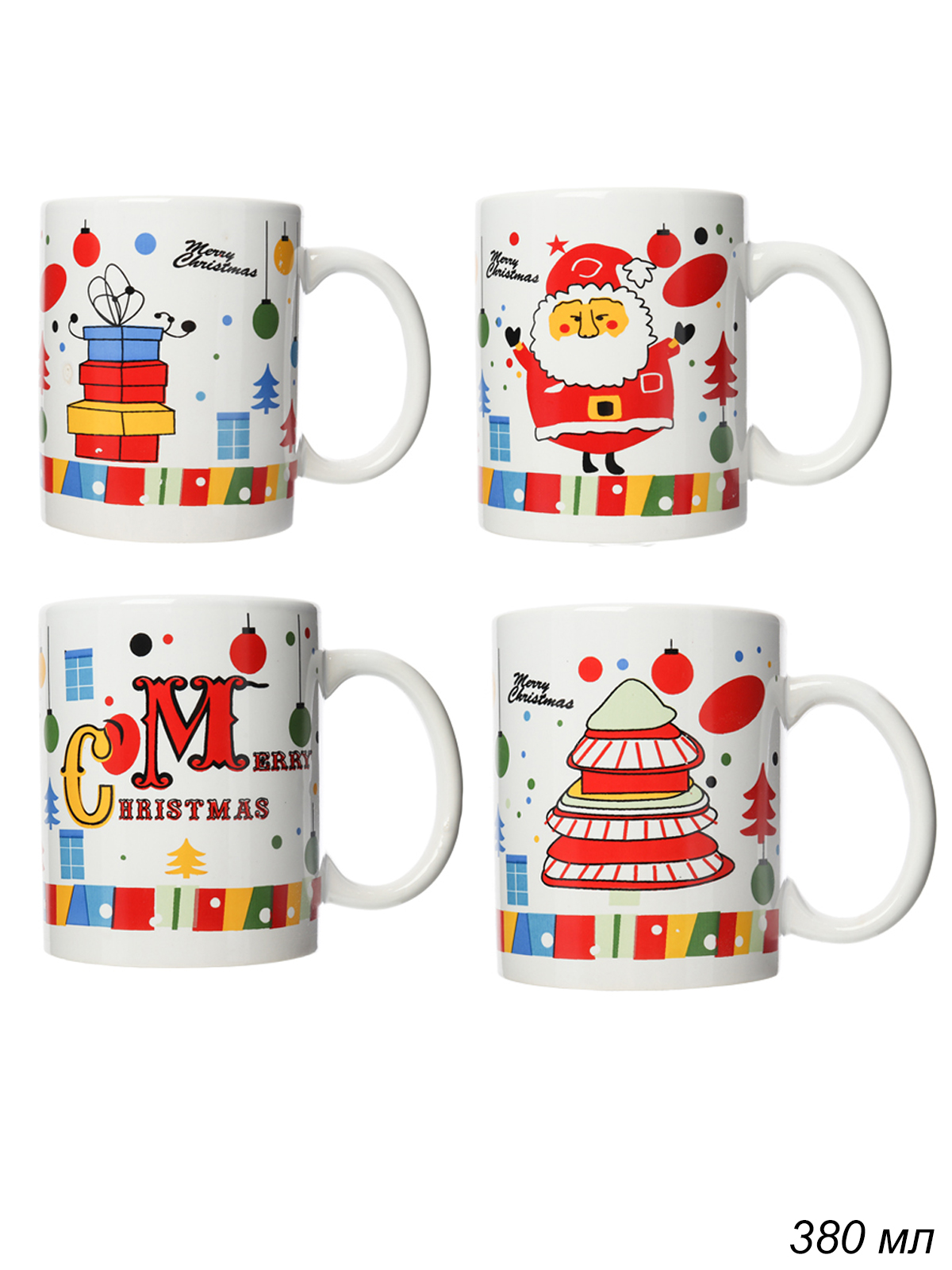 Кружка 380мл Новый год 6H 