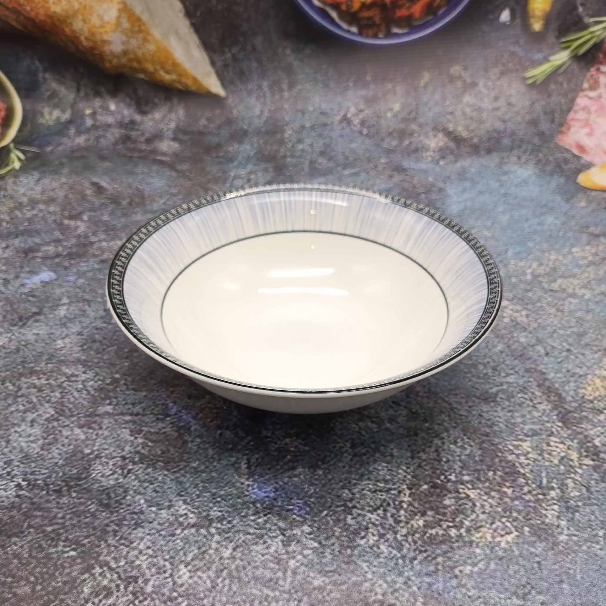 Миска 17,5см круглая, с узором РД84700 водопад