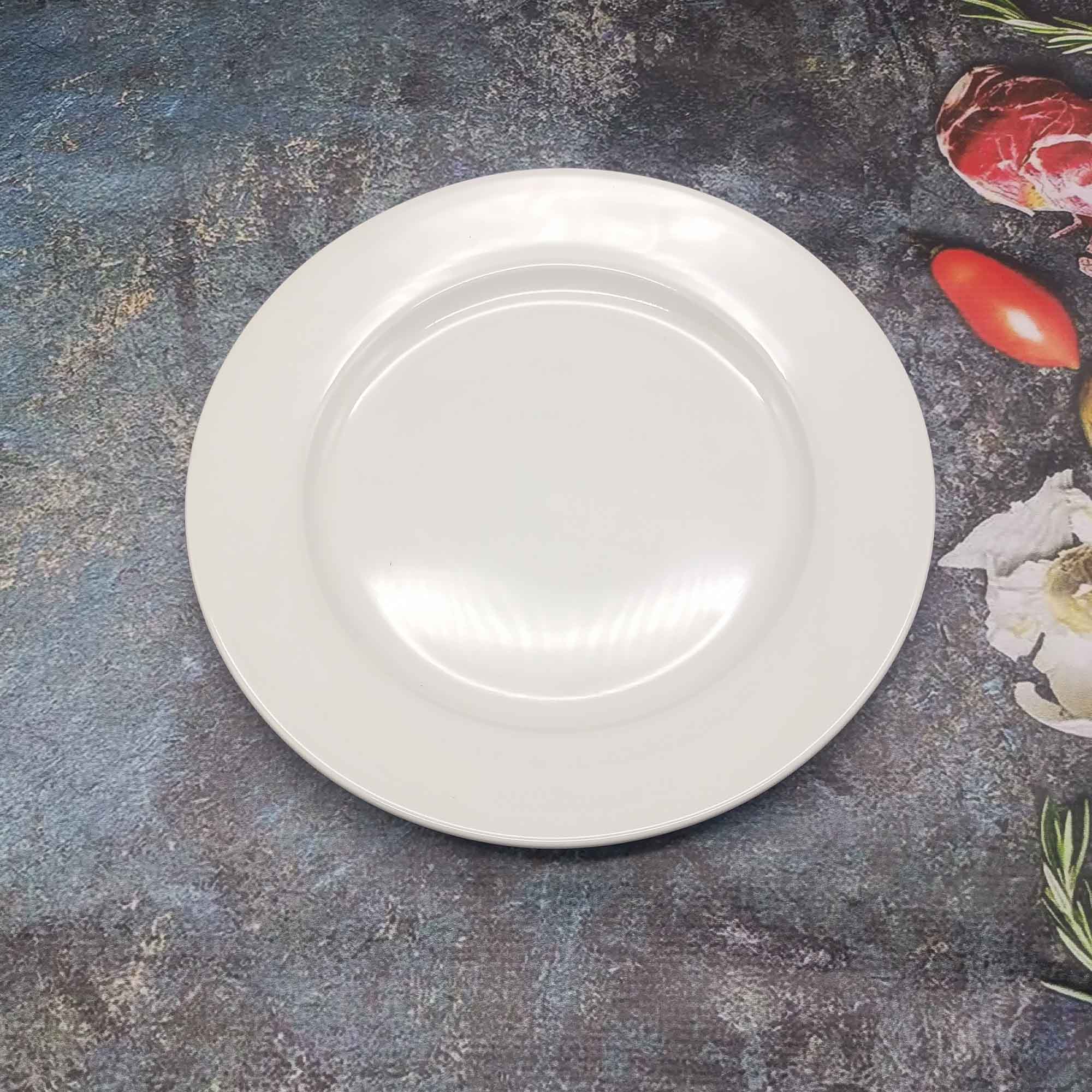 Блюдо 27см круглое, белое РД85455