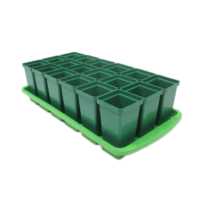 Ящики, горшки, кассеты, стеллажи для рассады