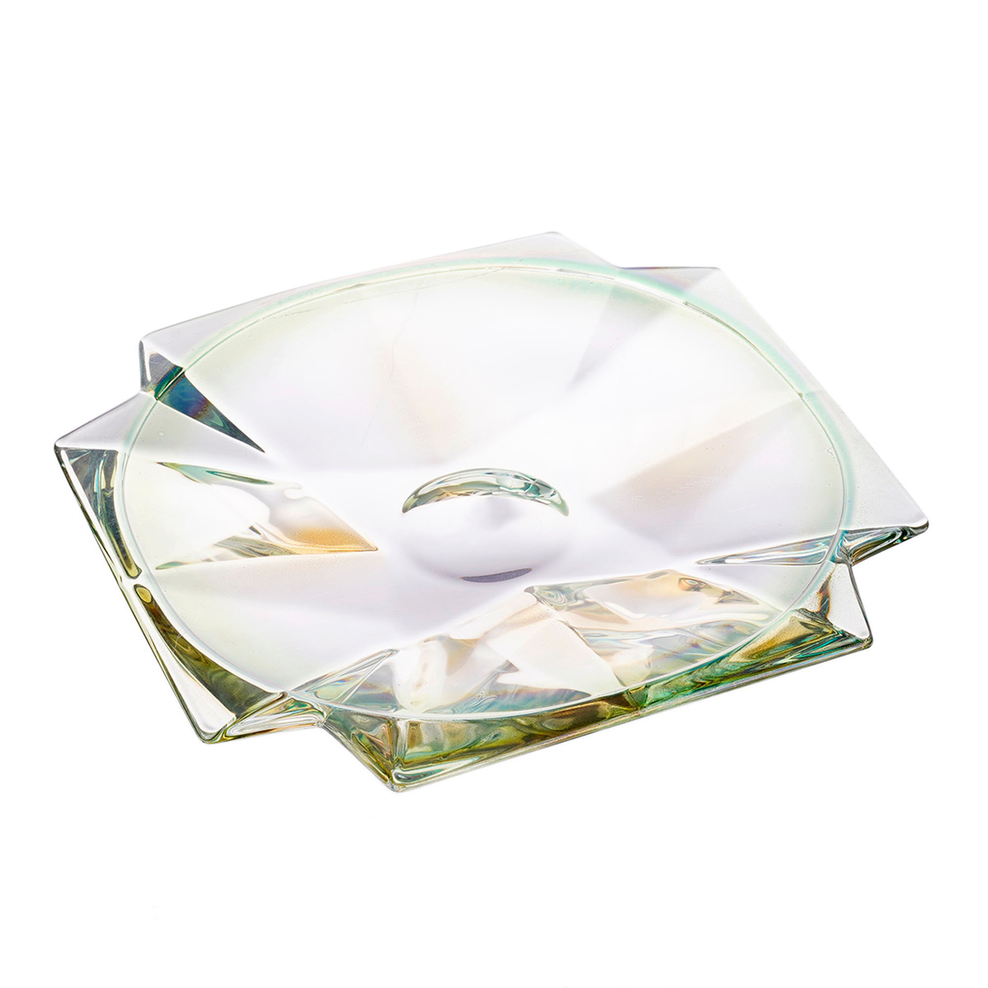 Фруктовница 21см зеленая Bohemia Gold Metropolitan TalirMetropolitaPicol215Z