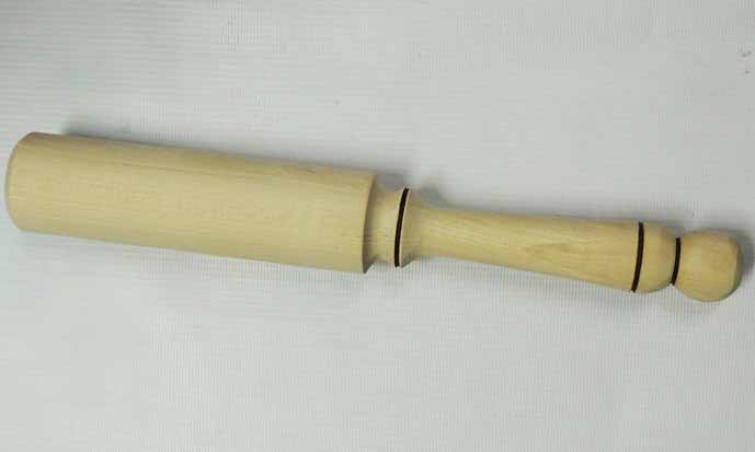 Толкушка с фигурной ручкой 250х35 береза