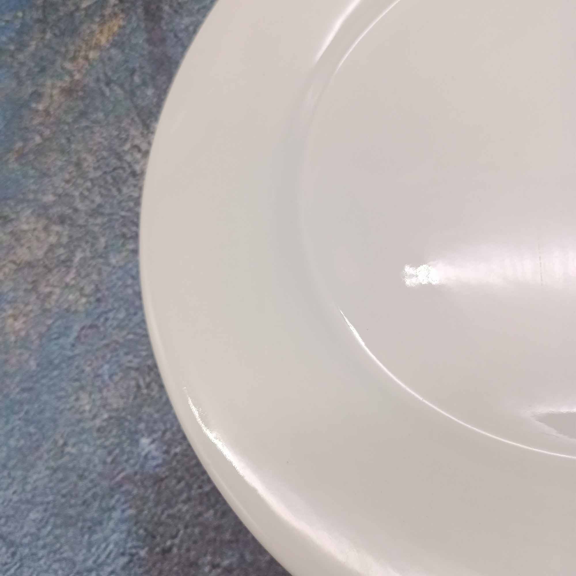 Тарелка 250мм круглая, белая РД85066