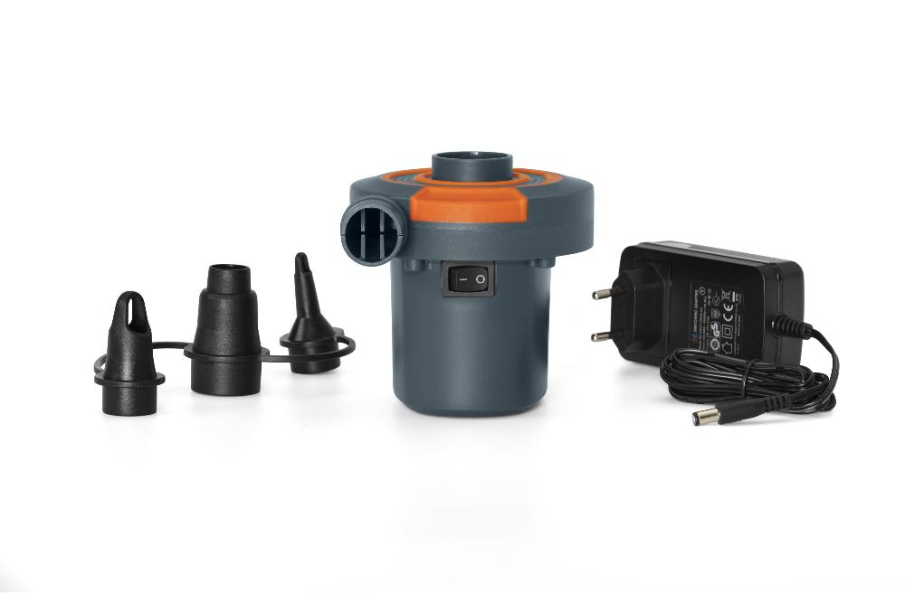Насос электрический 12В/220В Sidewinder AC/DC с адаптером, 3 насадки в комплекте