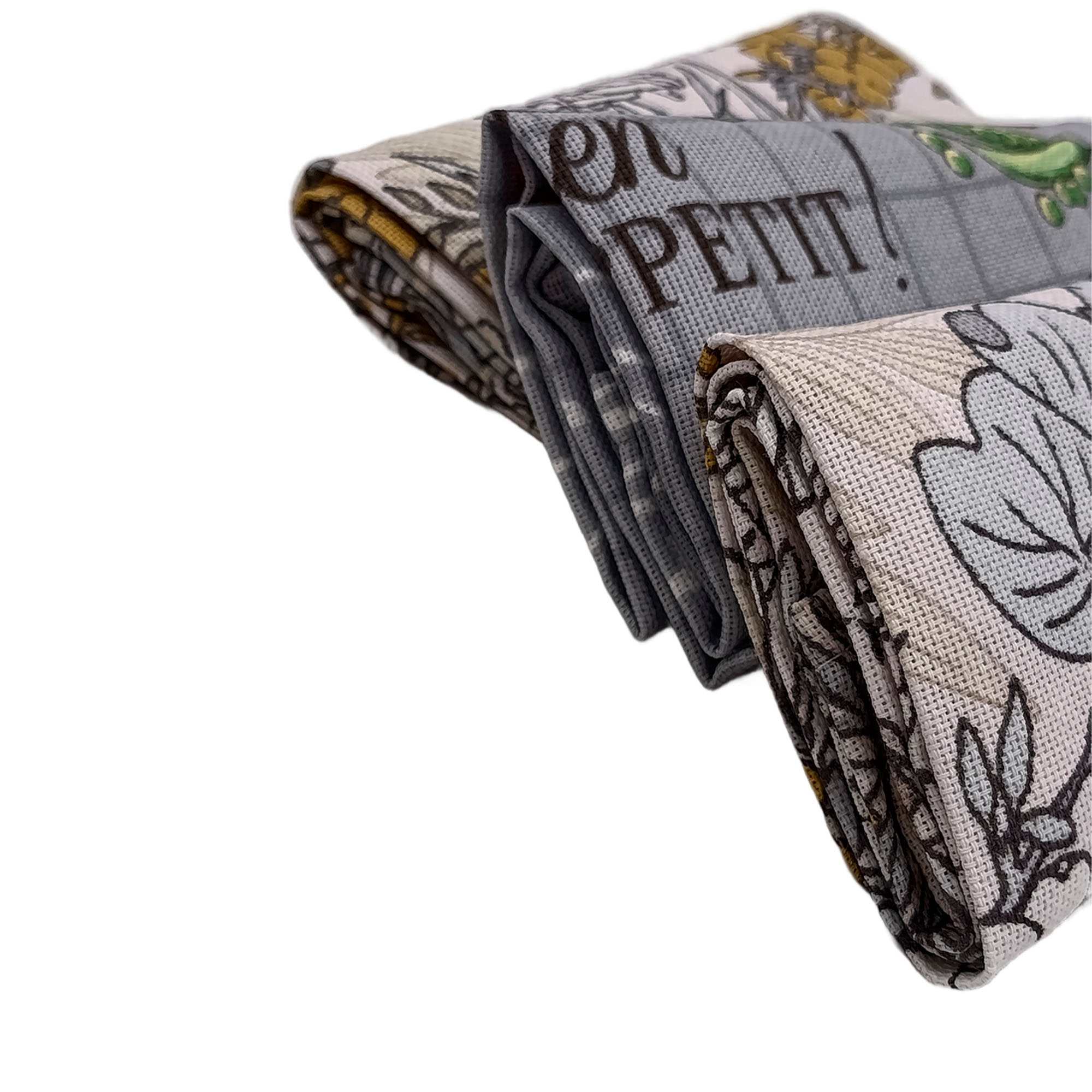 Набор подарочный ДомВелл (3шт 50*75 полотенец из рогожки) коробка сумочка