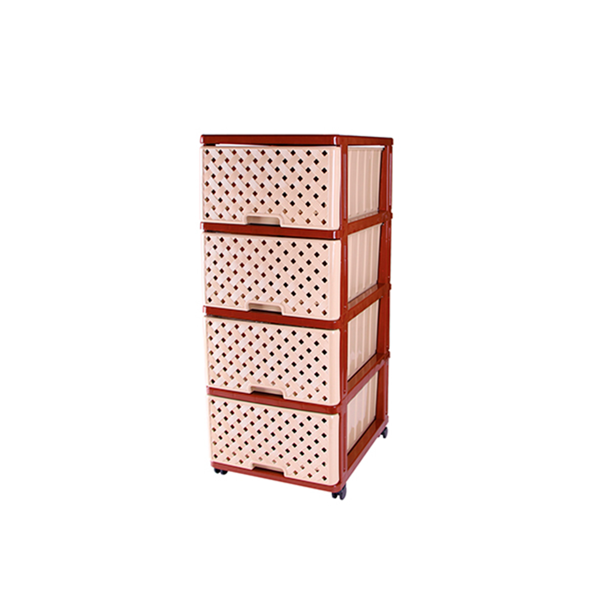 Комод 4 секции сетка беж.