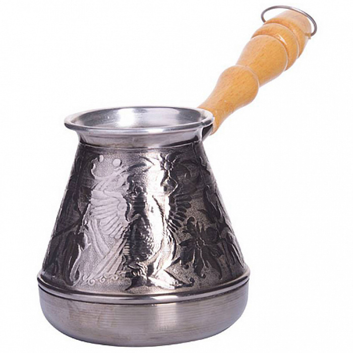 Турка 400мл медная низкая