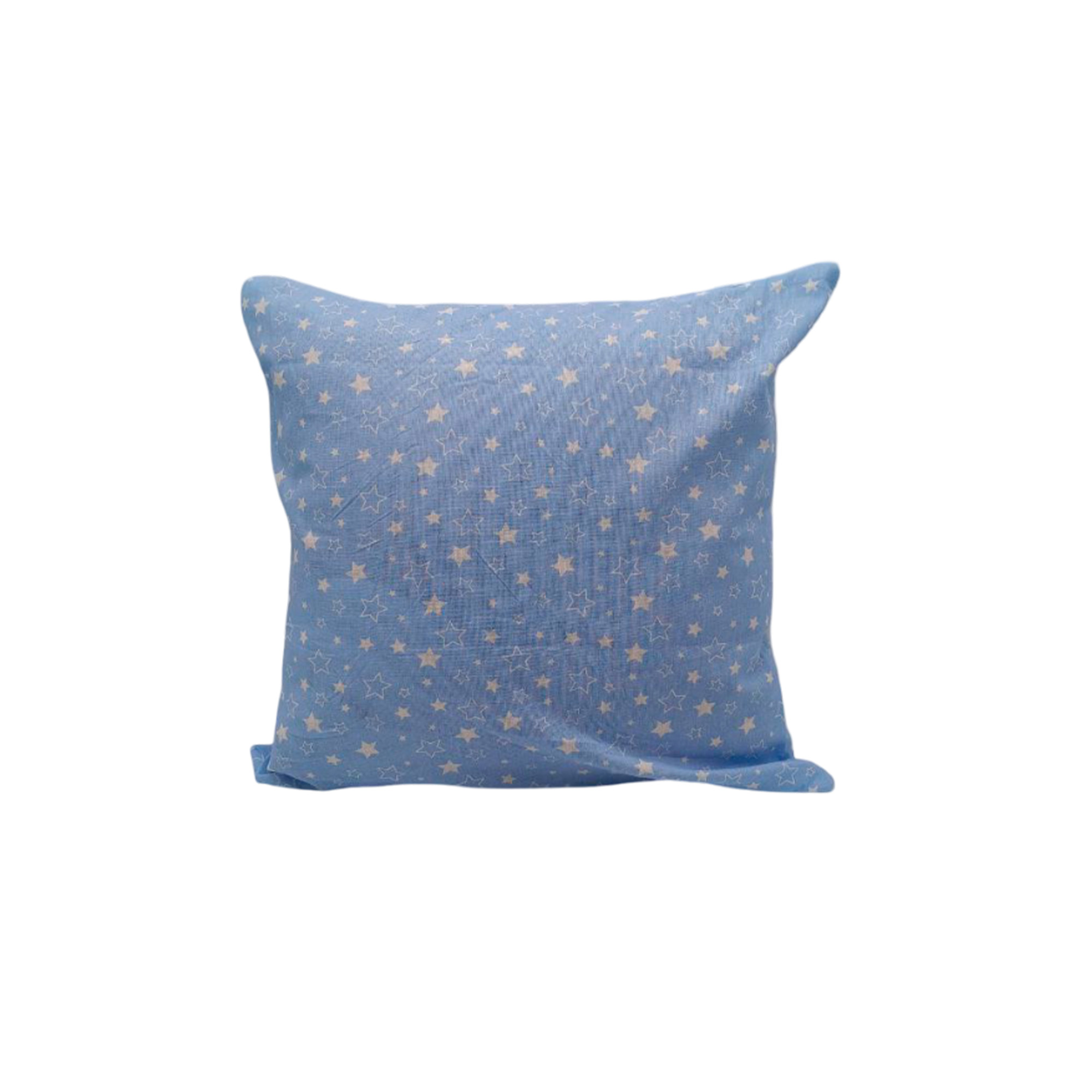 Наволочка декоративная 45х45 ДомВелл бязь 8124/31 Звезды голубые