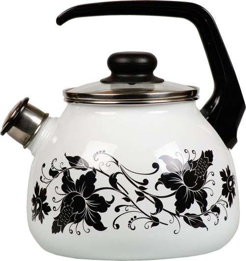 Чайник 3,0л эмал сф. со св. "Tango", белосн., 1RC12