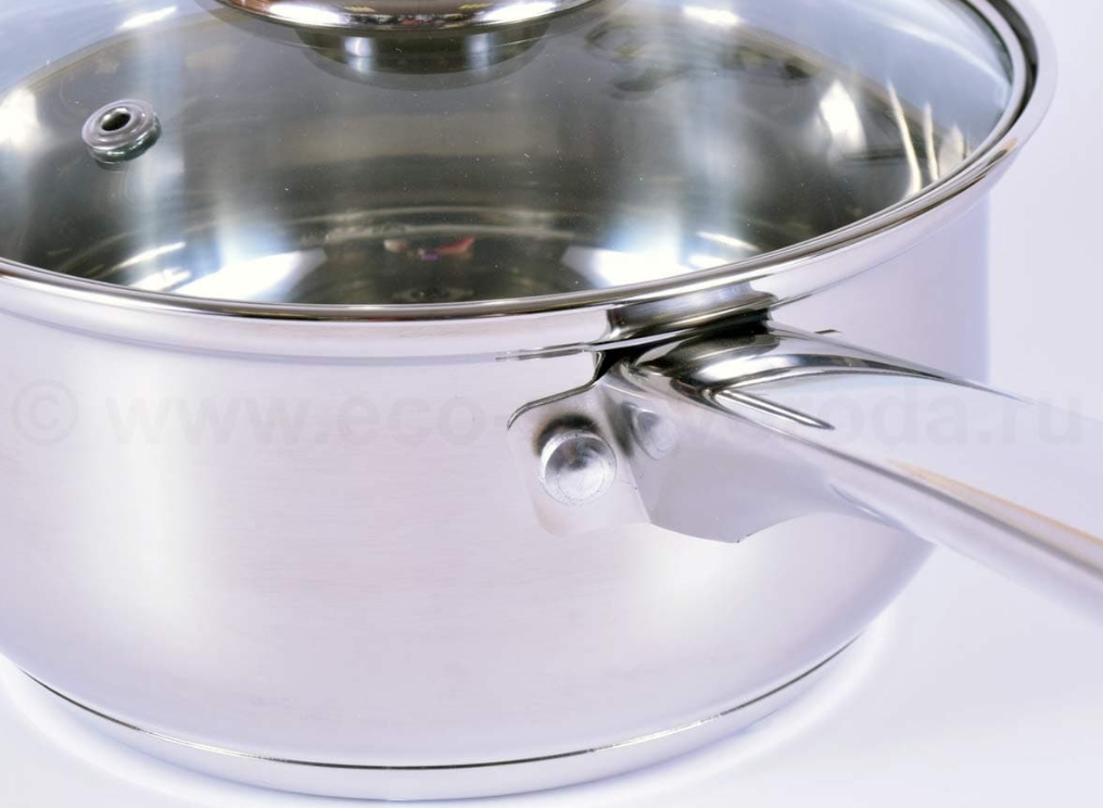 Набор посуды нержавеющая сталь, 3пр ГРЕТТА (1,6л +2,2л + 4,2л)