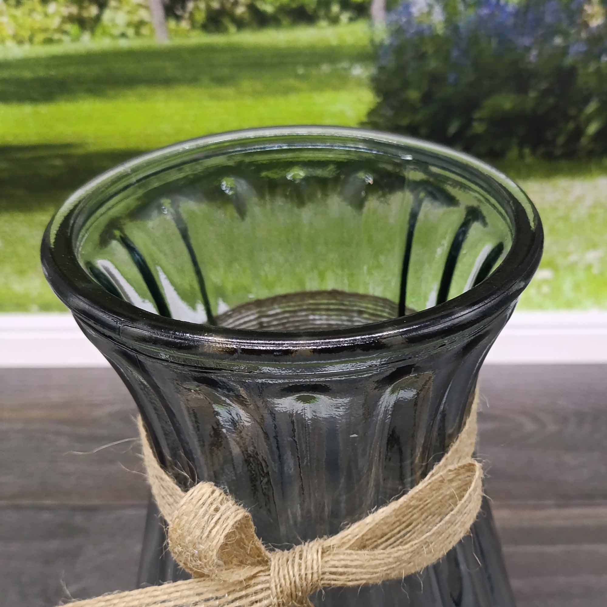 Ваза для цветов 10х21 Дымчатая РД79997