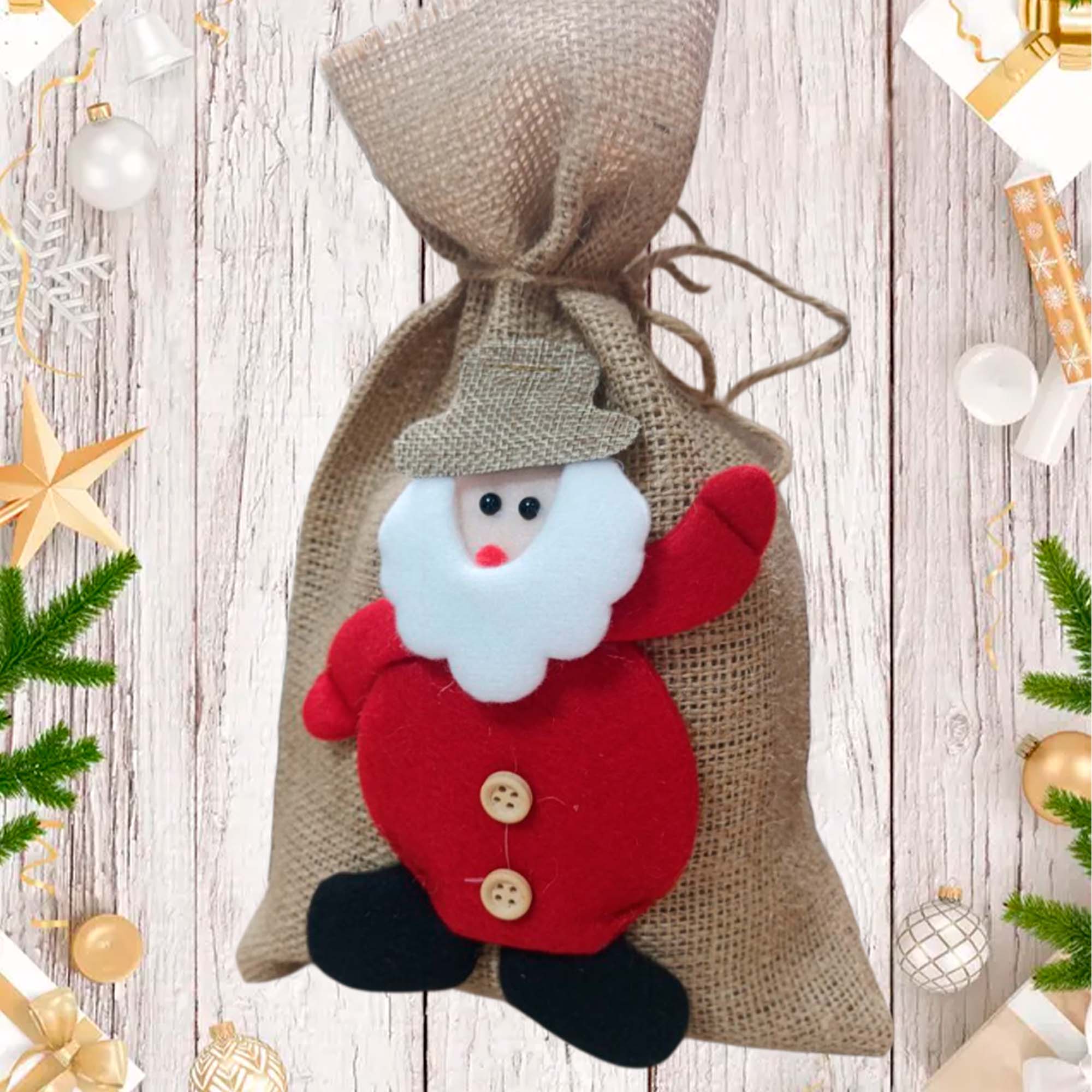 Мешочек новогодний 21*28 ДомВелл (бюджет) Мешочек новогодний 21*28 ДомВелл (бюджет)