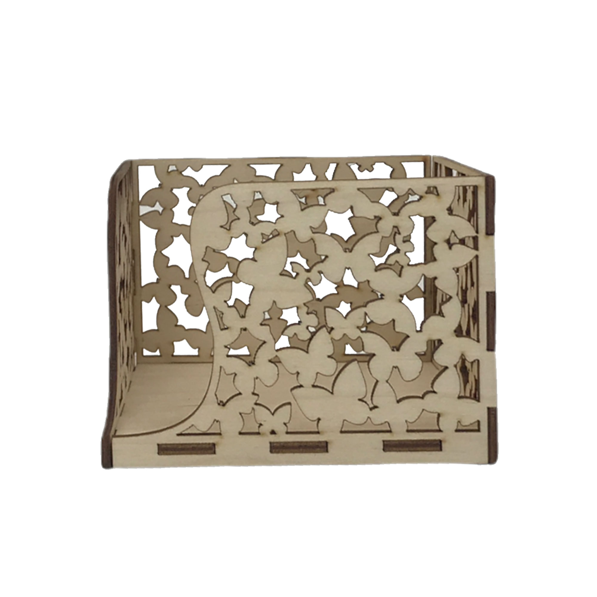 Салфетница 12,8х13,2х9см ДомВуд Экошпон Ф18/Д18