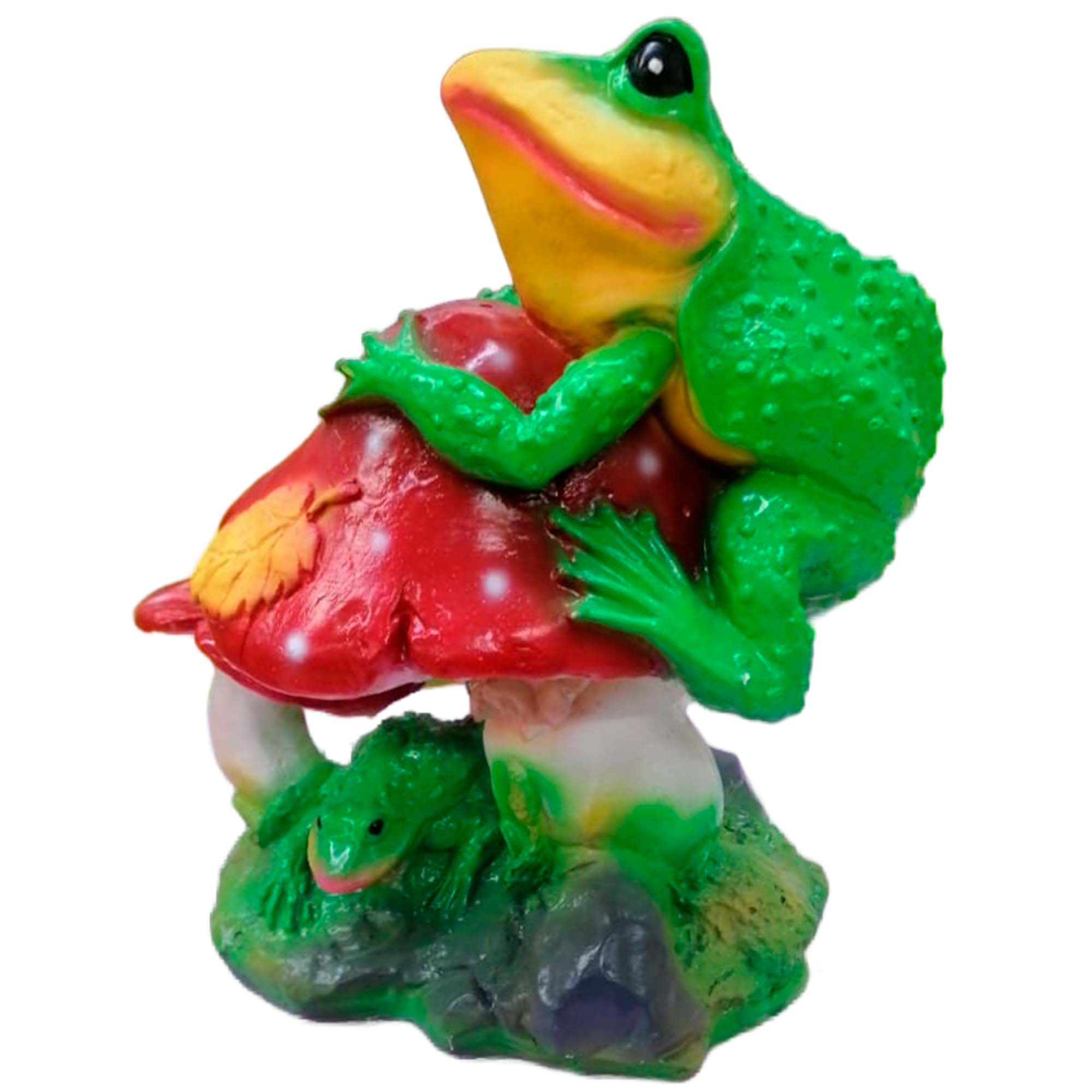 Фигурка Лягушка на грибе