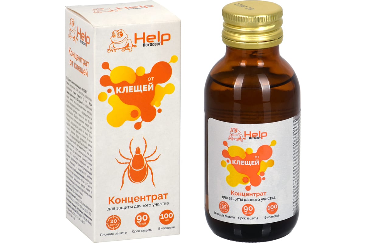 Концентрат от КЛЕЩЕЙ, инсектицидный 100мл, HELP 