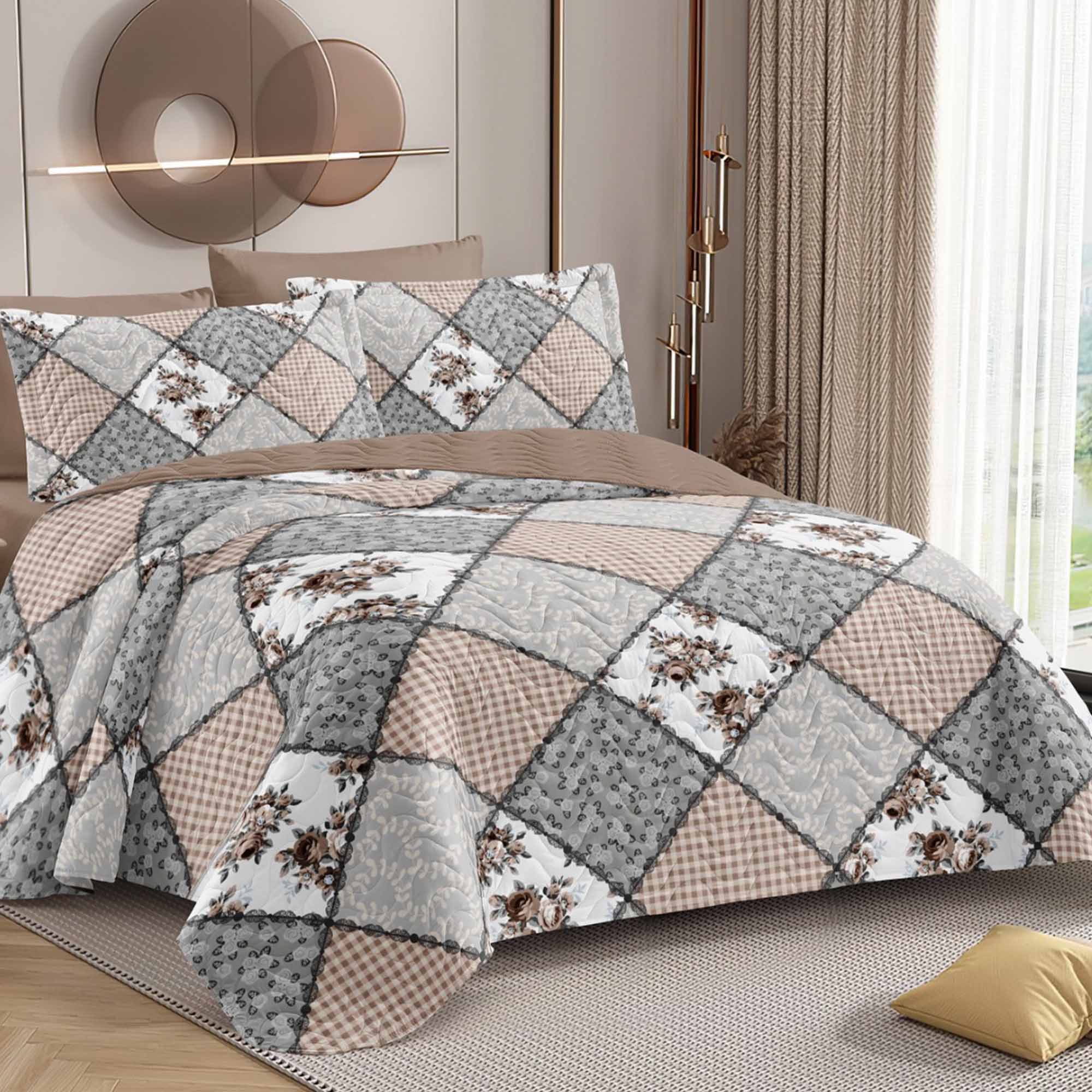 Комплект постельного белья 1,5 (70*70) ДомВелл МакоСатин Сновидение 5006 Ретро