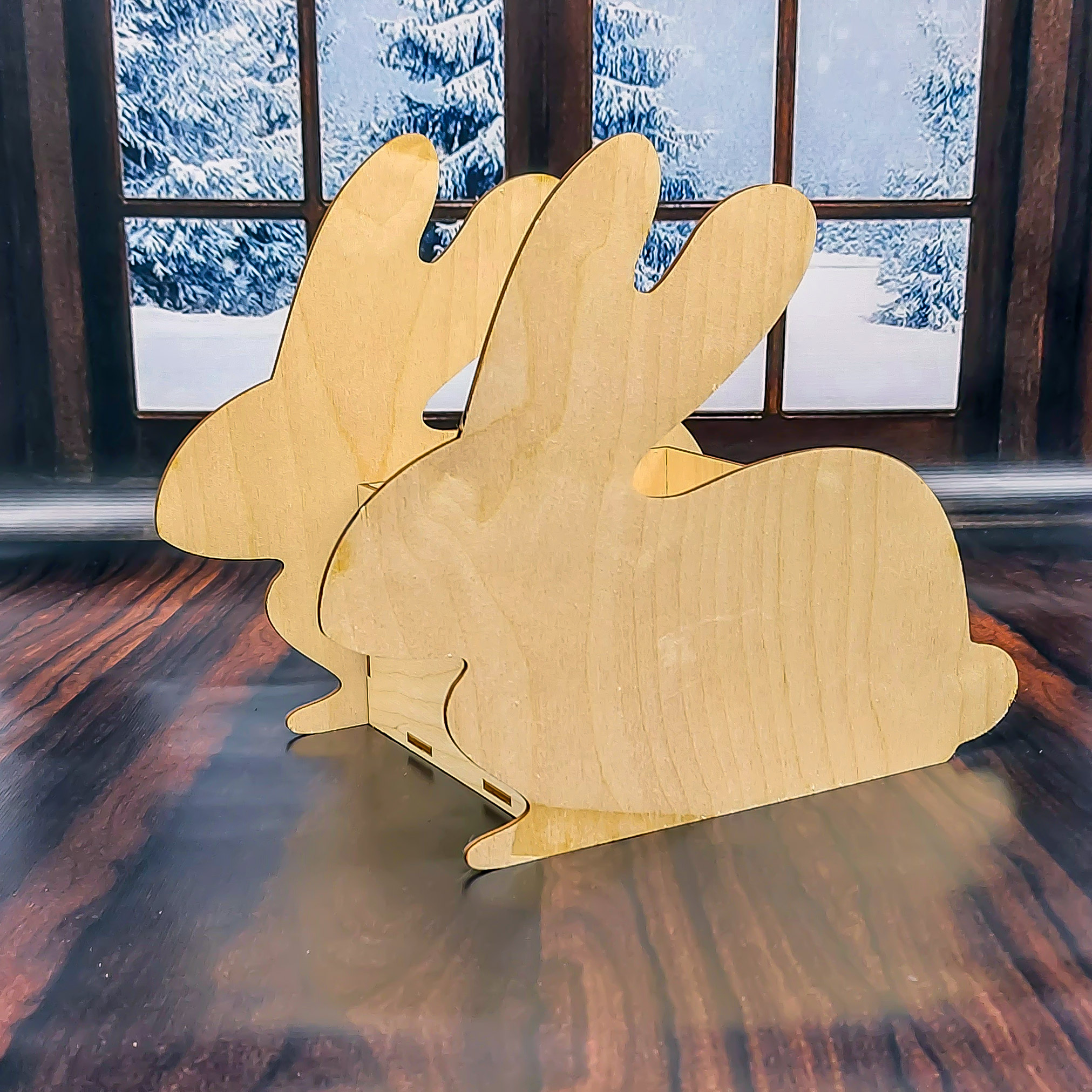 Кашпо СГ 15,5*27*21,8см ДомВуд Кролик Экошпон Ф364