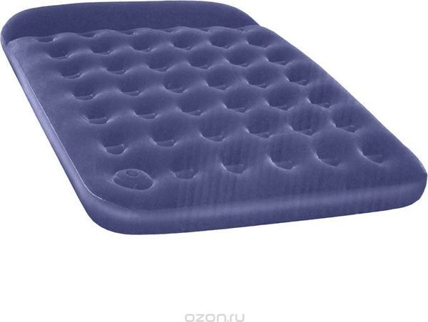 Матрас надувной флокированный 203x152x28см Queen  встроенный ножной насос