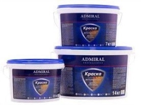 Краска водоэмульсионная 7кг для стен и потолков Адмирал