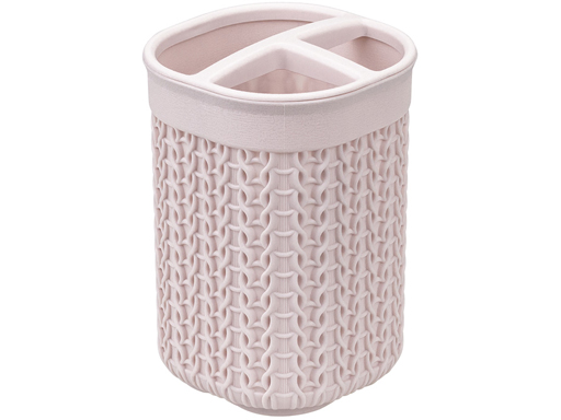 Подставка для зубных щеток ВЯЗАНИЕ чайная роза