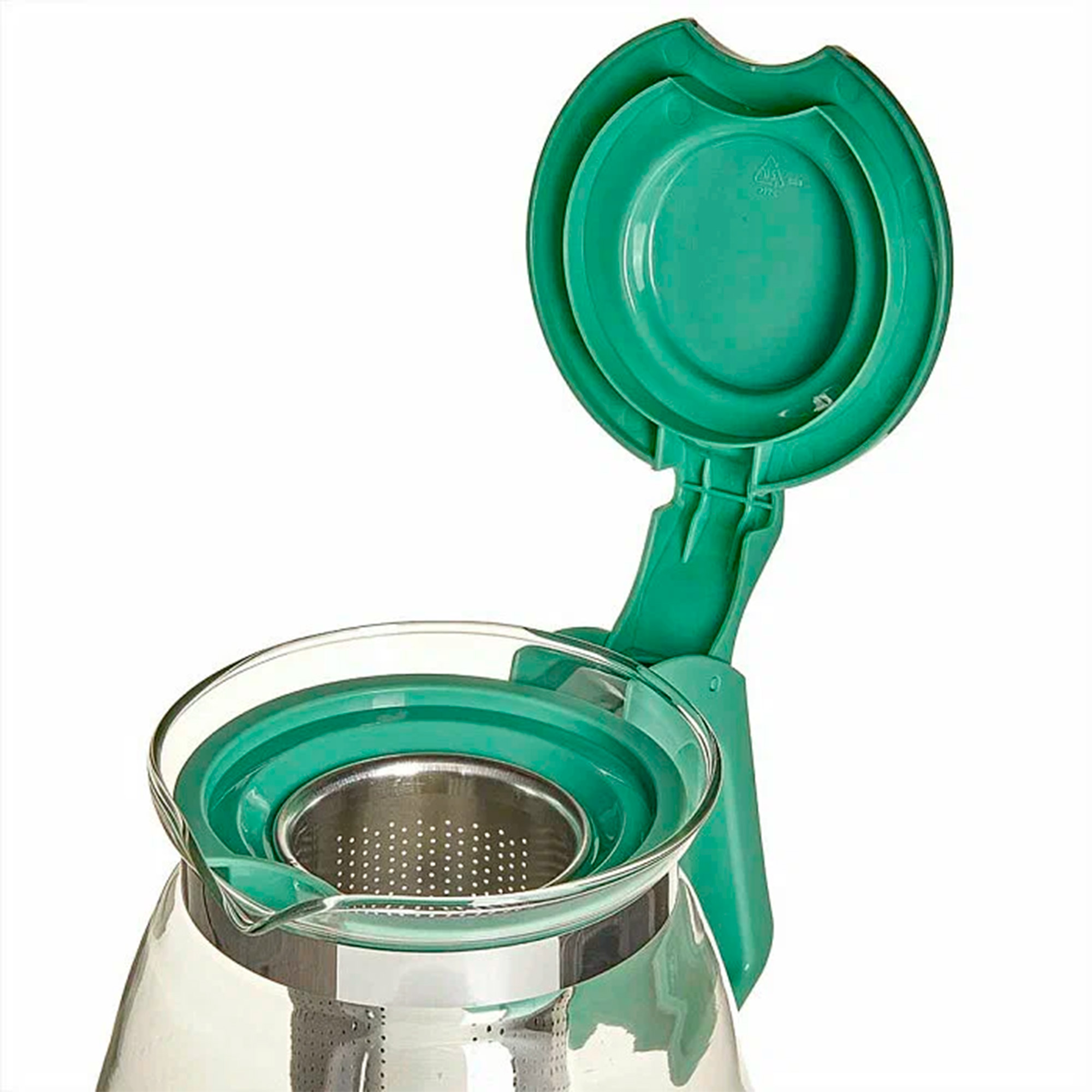Чайник заварочный 1100мл с фильтром зеленый 