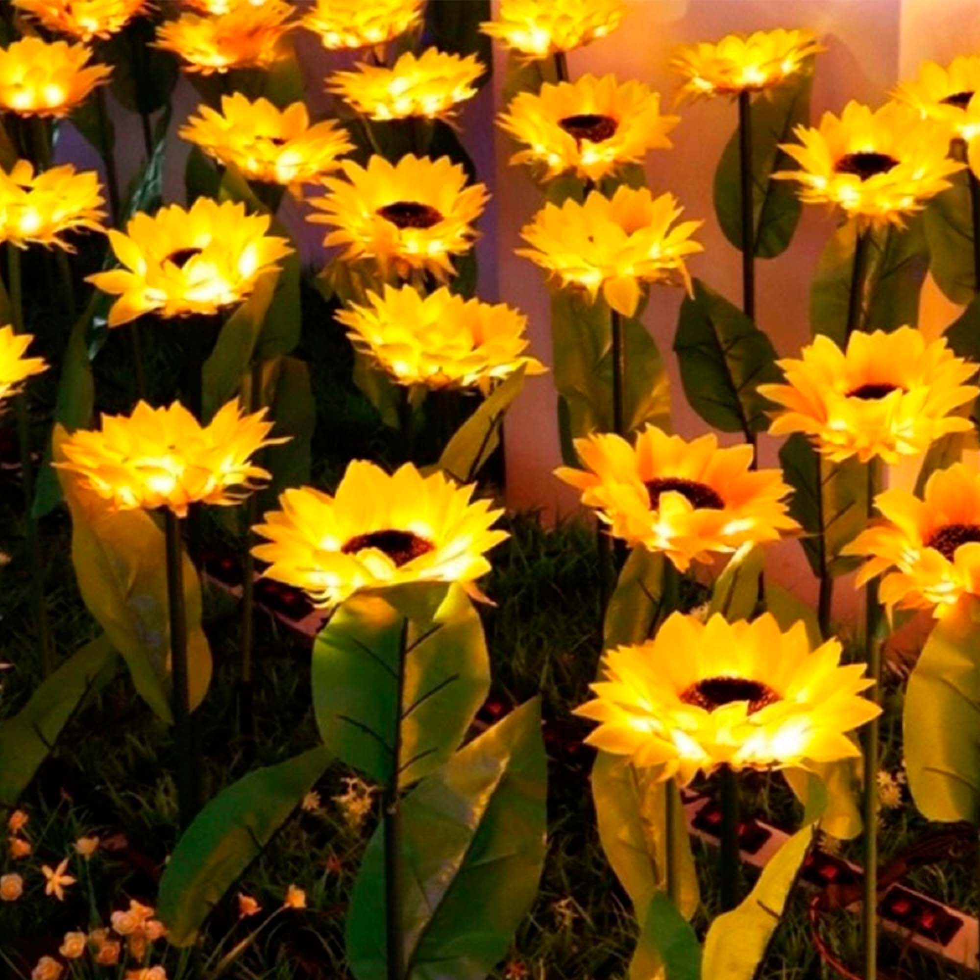 Светильник садовый на солнечной батарее 67см Подсолнух