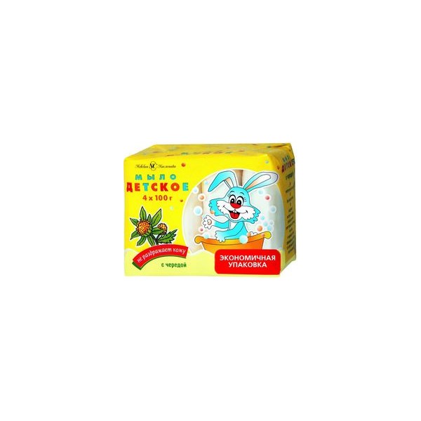 Мыло туалетное 100гх4 ДЕТСКОЕ НК Череда