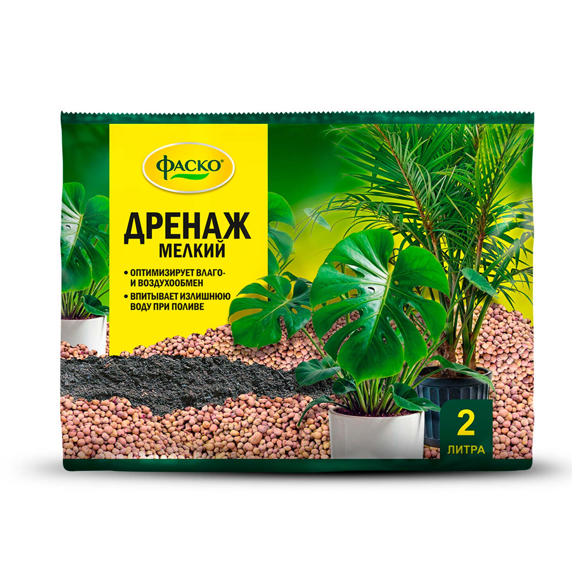 Дренаж 2л мелкий Цветочное счастье