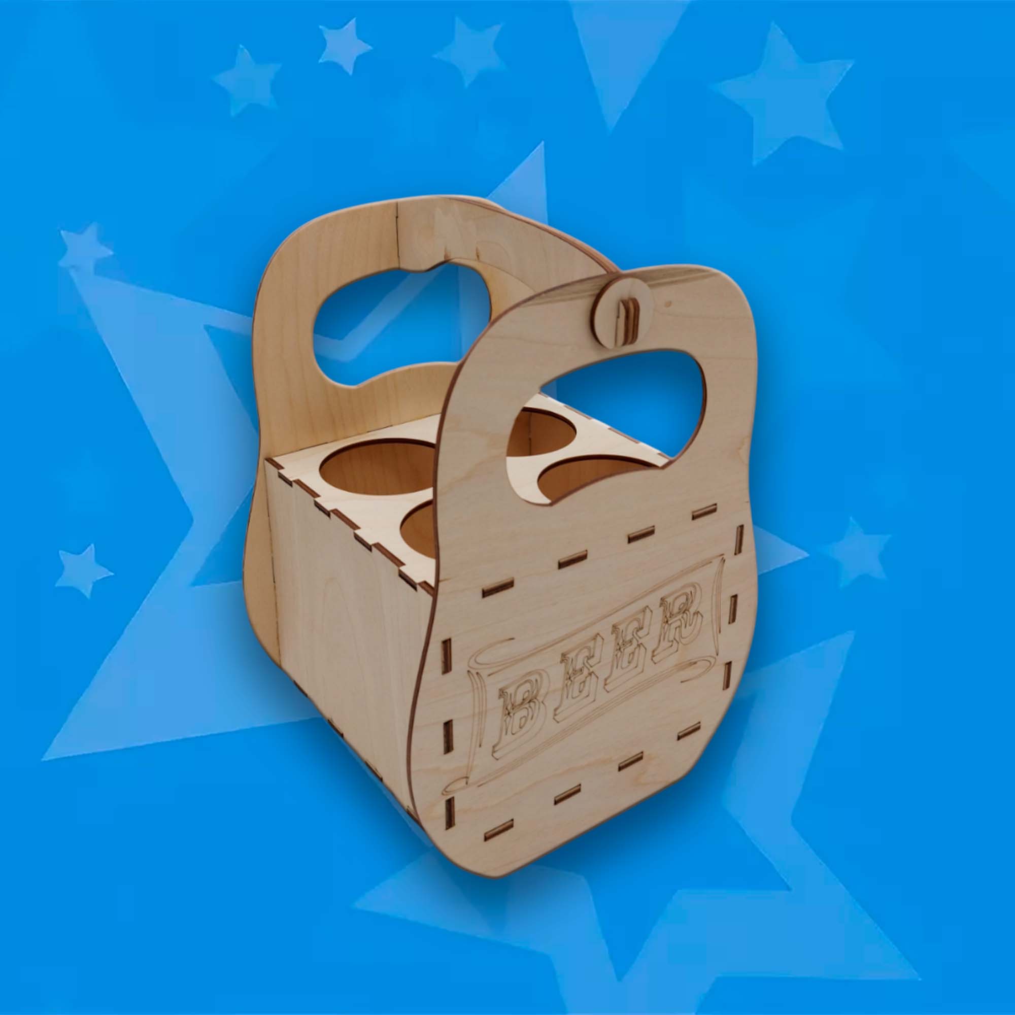 Ящик под пиво 20*16,8*28см ДомВуд Экошпон Ф212