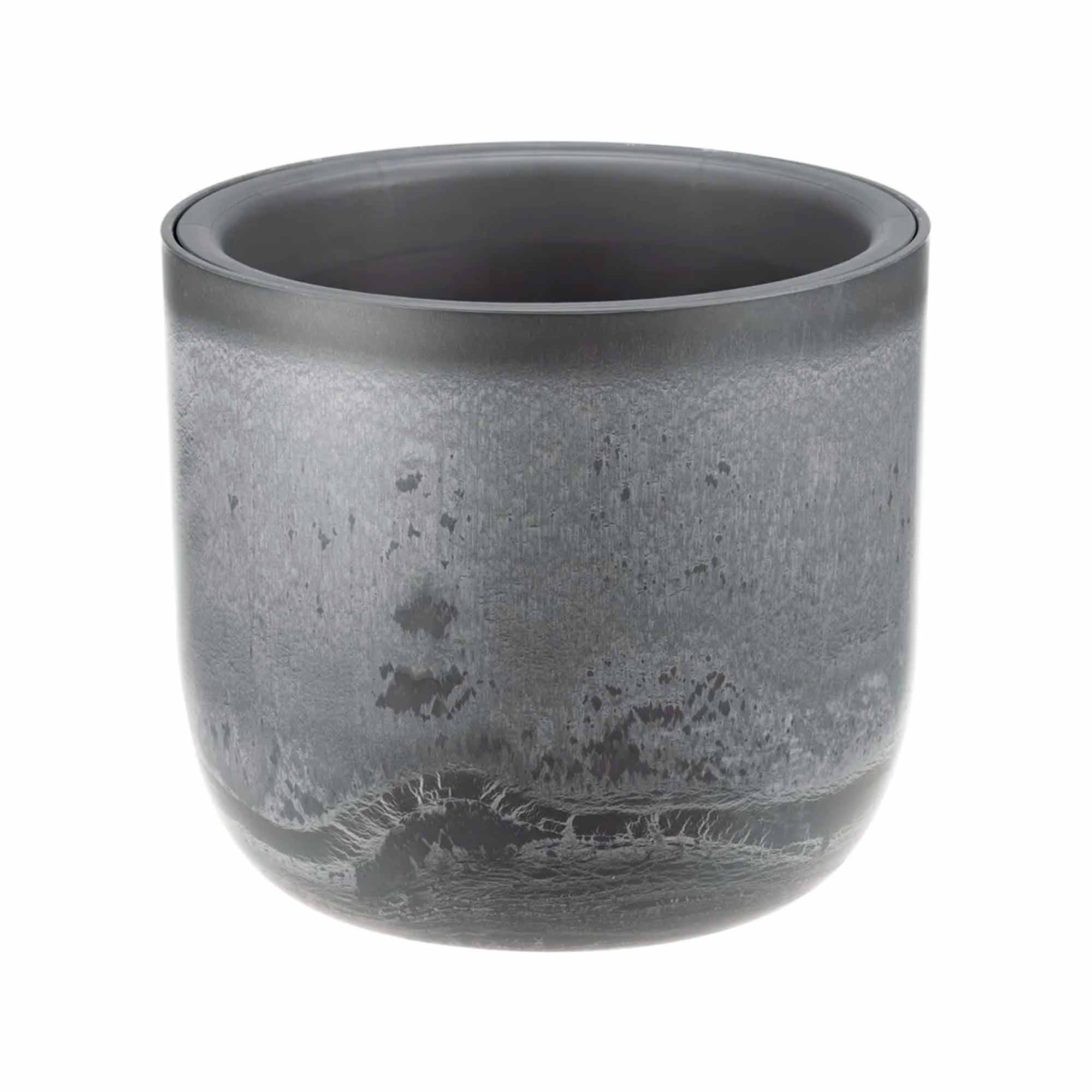 Кашпо МИКРИТ D180мм 1,9л со вставкой серый слайн