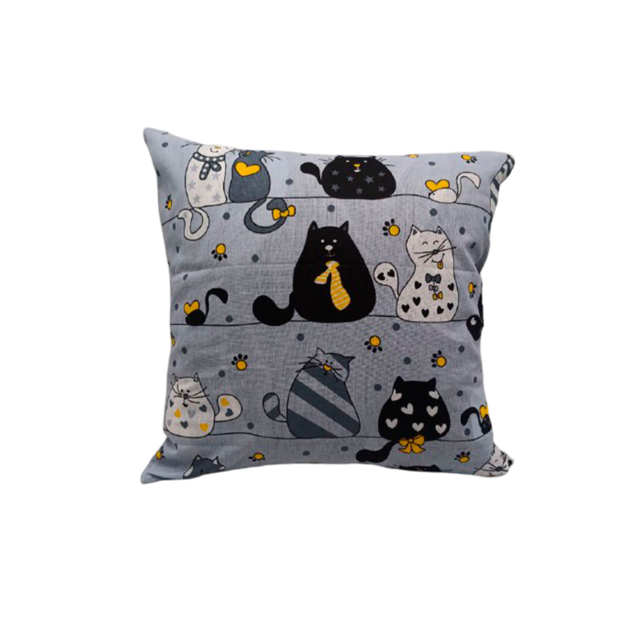 Наволочка декоративная 45х45 ДомВелл бязь 7206/3 Коты