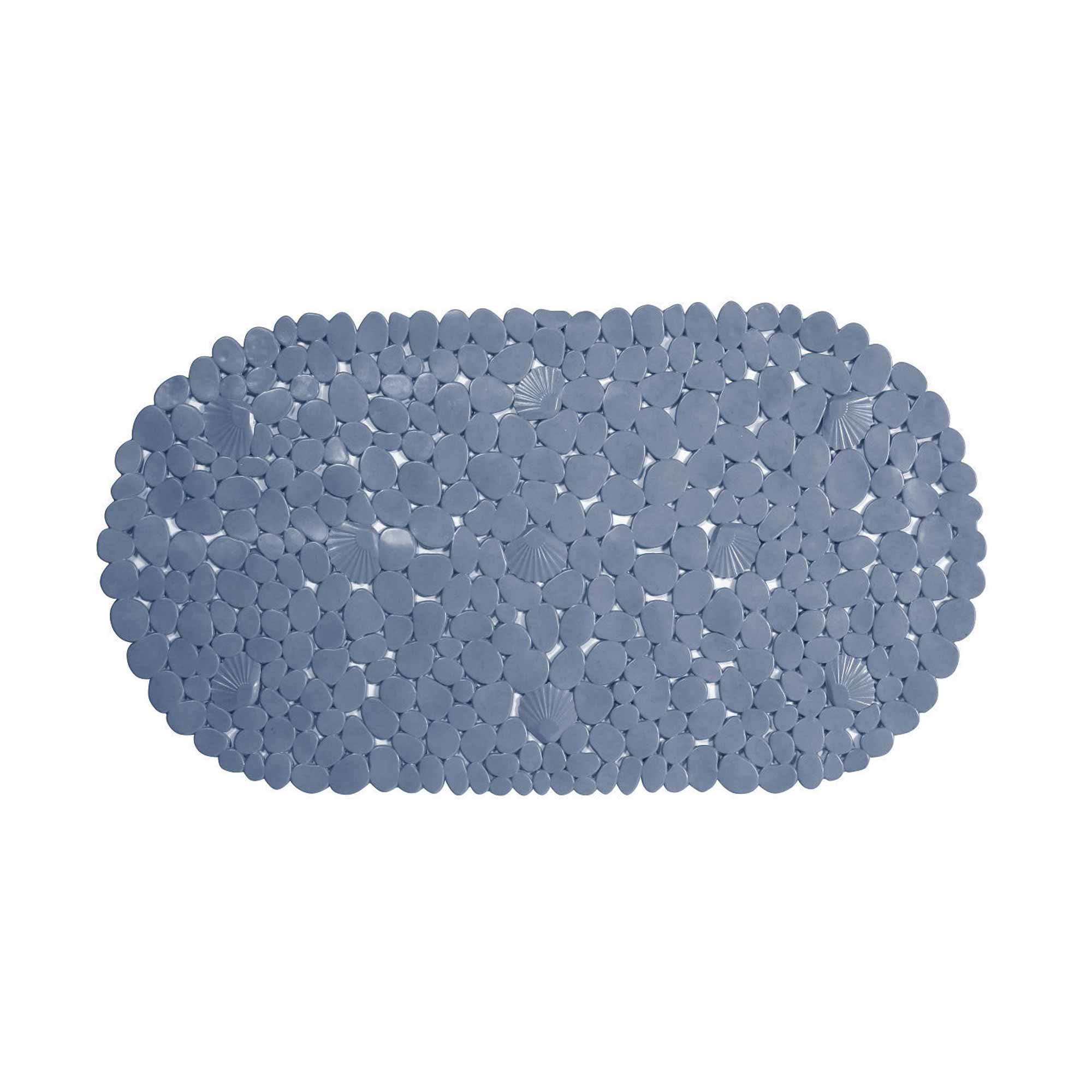 Коврик противоскользящий 35х69 Камушки овал серый РД 51110