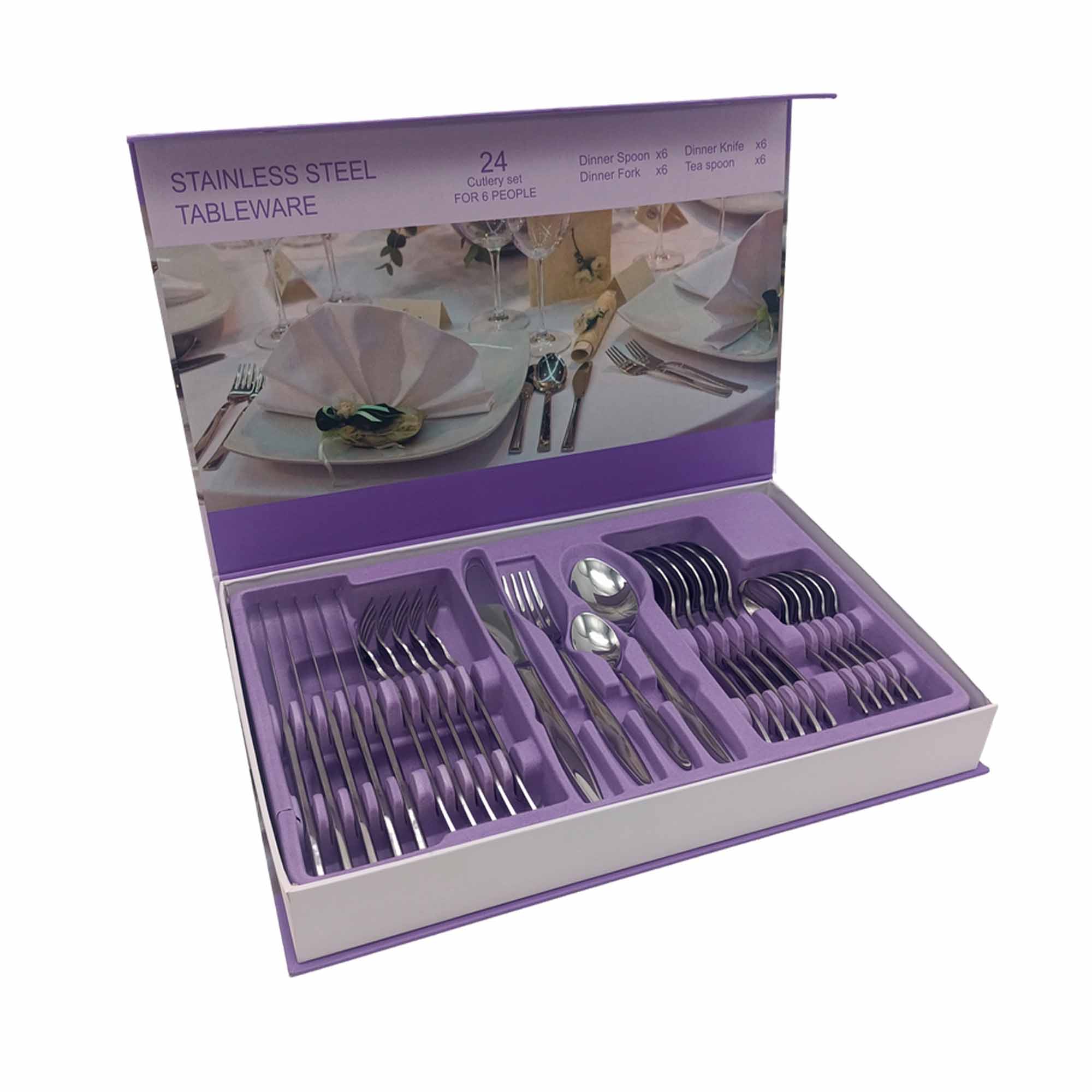 Набор столовых приборов 24 пр. нерж/сталь РД86490