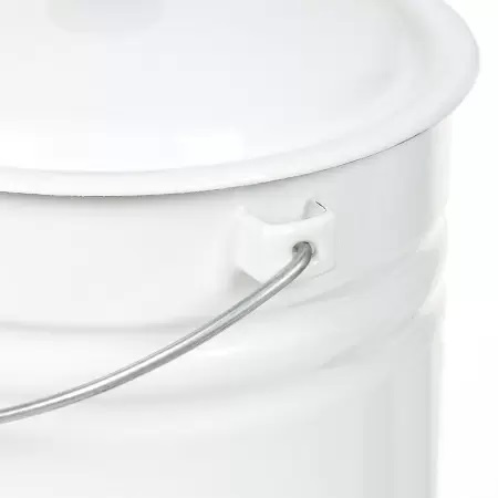 Ведро 12л с крышкой белое Без декора