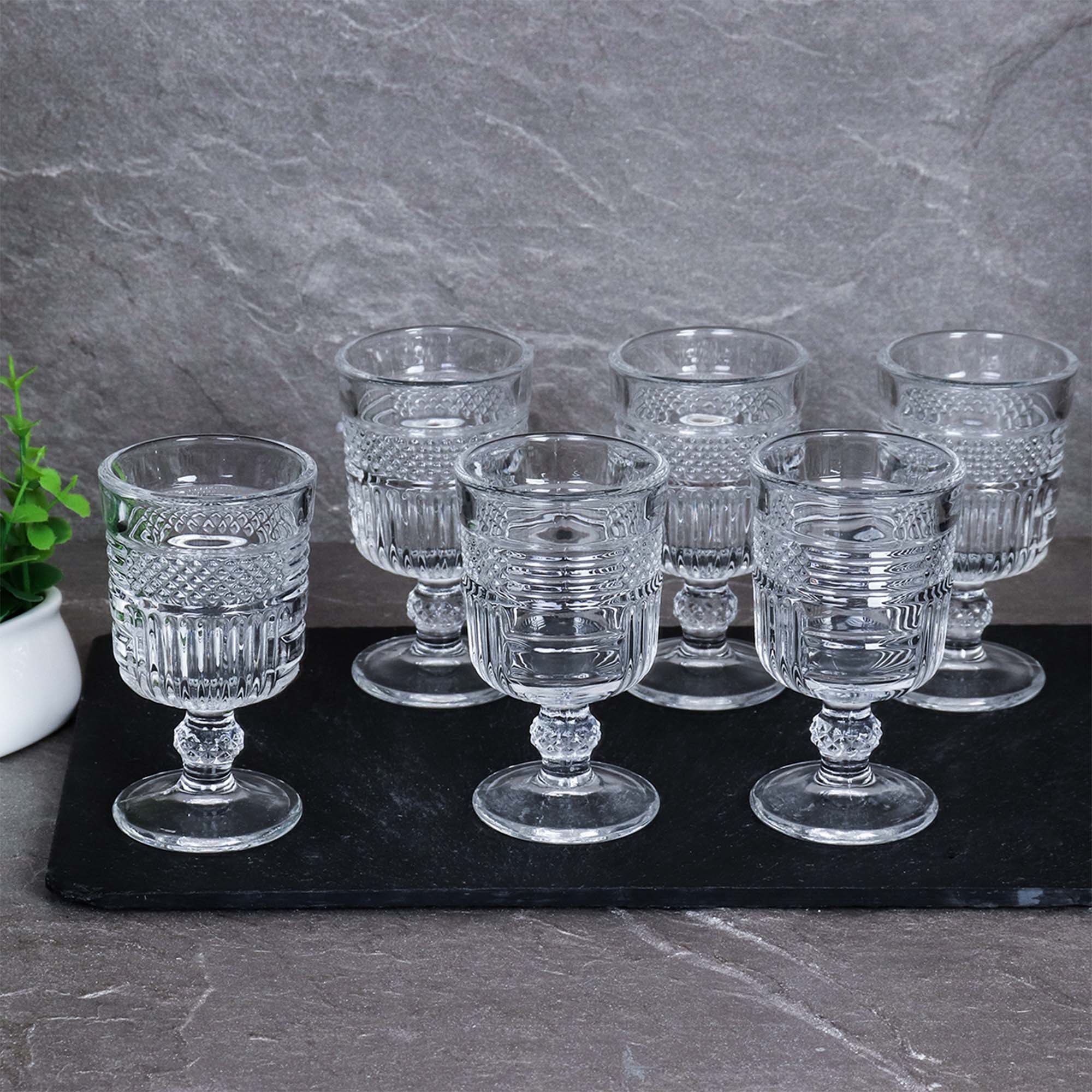 Рюмка 60мл 6шт на ножке прямая F2207-1C 