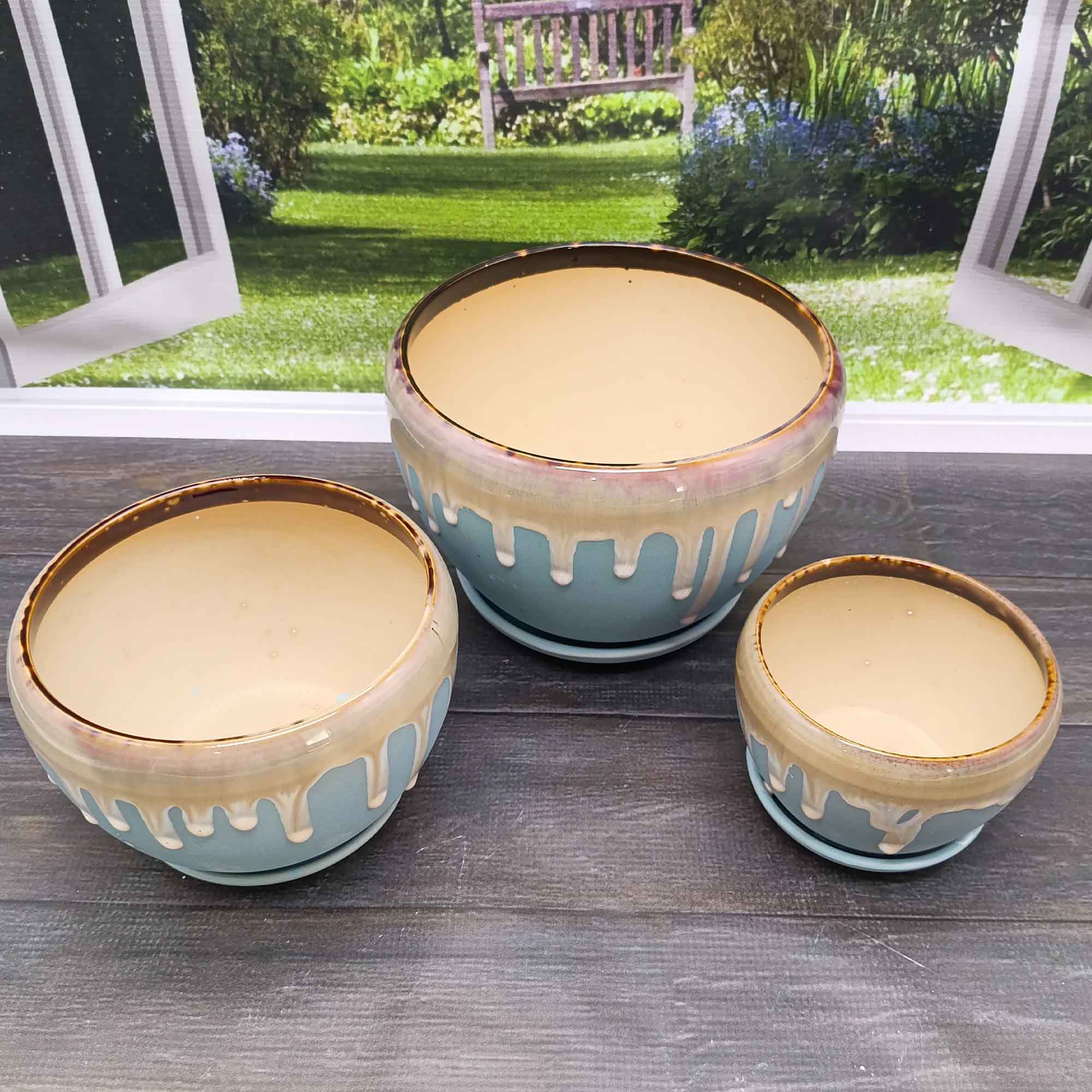 Набор горшков для цветов 3шт 1,5л;3,5л;6л  РД83826