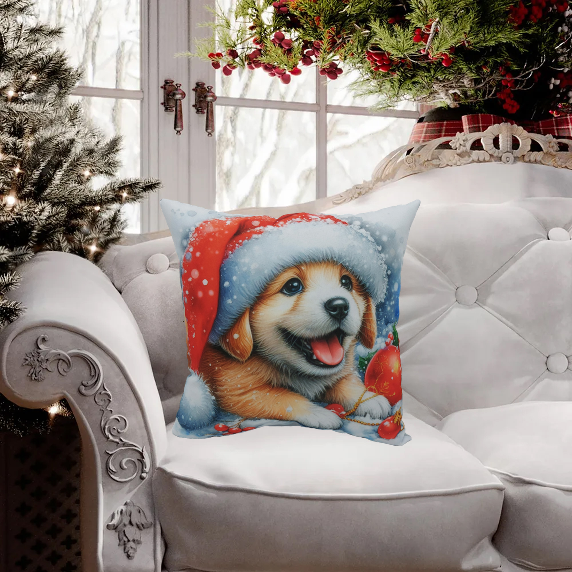 Подушка 35*35 ДомВелл габардин, поплин Озорник